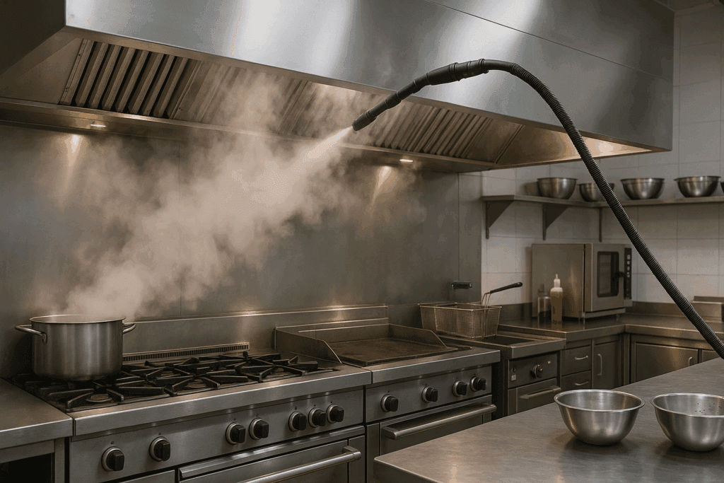 Read more about the article The Benefits of Steam Cleaning Kitchen Hoods Explained